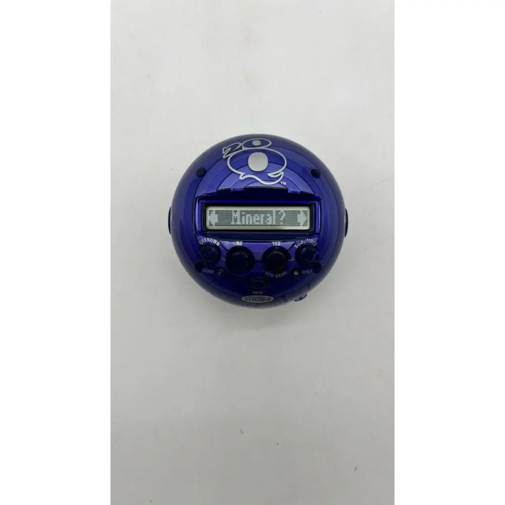 RADICA Handheld Game 20Q Battery Operated Purple 20 Questions Tested Works